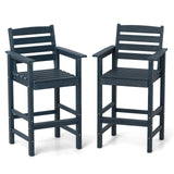 Tangkula Patio Adirondack Bar Chairs Set of 2/4