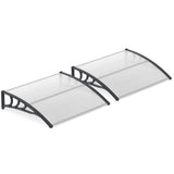 Tangkula 30" x 39" Window Awning with Hollow Sheet for Rain Snow Sunlight Protection