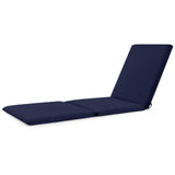 Tangkula 72” x 23” Chaise Lounge Cushion, Tri-Fold Lounger Pad with Hook & Loop Fasteners