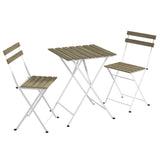 Tangkula 3 Pieces  Outdoor Square Patio Bistro Set