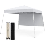 Tangkula Pop Up Canopy with Sidewall (10x10 FT)