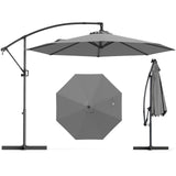 Tangkula 10 FT Patio Offset Umbrella