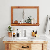 Tangkula Farmhouse Wall Mirror with Shelf