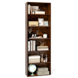 Tangkula 6-Tier Bookcase, 70” Tall Freestanding Bookshelf with 6 Open Shelves