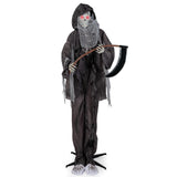 Tangkula 8.5 FT Halloween Decoration Animated Standing Grim Reaper