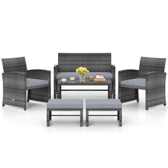 Tangkula 6 Pieces Patio Furniture Set