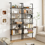 Tangkula Industrial 6-Tier Bookshelf