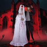 Tangkula Halloween Animatronic Skeleton Bride / Groom