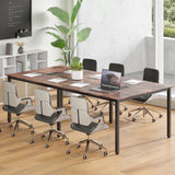 Tangkula 95" x 48" Rectangle Office Computer Desk with Heavy-Duty Metal Frame