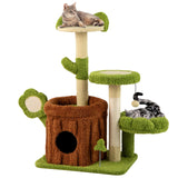 Tangkula 36 Inch Aesthetic Cat Tower with Sisal Scratching Posts & Board