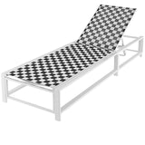 Tangkula Adjustable Patio Lounge Chair with Wheels, Outdoor Chaise Lounge with Breathable Fabric and Sturdy Metal Frame