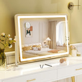 Tangkula 32" x 22" Large Makeup Mirror with 10X Magnify Mirror