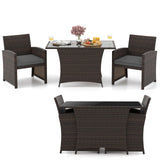 Tangkula 3-in-1 Umbrella Side Table with 2" Umbrella Hole