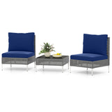 Tangkula 3 Pieces Patio Furniture Set