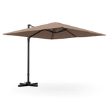 TANGKULA 9.5 FT Cantilever Patio Umbrella, Outdoor Square Offset Umbrella with 360-degree Rotation