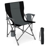 Tangkula Camping Chair with Cup Holder for Beach