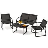 Tangkula 4 Piece Patio Furniture Set