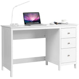 Computer Desk with 3 Storage Drawers, Modern Home Office Desk w/Spacious Desktop