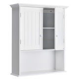 Tangkula Wall Mount Bathroom Cabinet Wooden