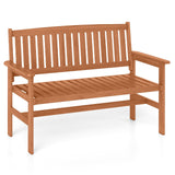 Tangkula Wooden Garden Bench for ackyard and Park