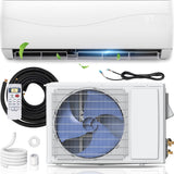 18000Btu/H Mini Wall-Mounted AC Unit with Heat Pump & Ductless Inverter System Rooms up to 1250 Sq.Ft, 18000BTU, 208-230V, 19 SEER