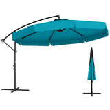 Tangkula 10FT Offset Hanging Umbrella with Cover