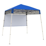 Tangkula 7x7 Ft Pop Up Canopy with Center Lock UPF50+ Slant Leg Outdoor Tent