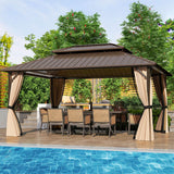 Tangkula 12x16 FT Hardtop Gazebo
