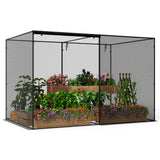 Tangkula 10x6.5x6.5 FT Crop Cage with Heavy Duty Metal Frame
