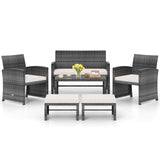 Tangkula 6 Pieces Patio Furniture Set