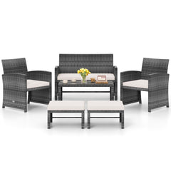 Tangkula 6 Pieces Patio Furniture Set