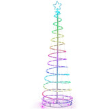 6FT Spiral Christmas Tree with APP Smart Decoration Tree with 135 Multi-Color LED Lights