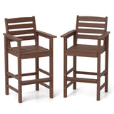 Tangkula Patio Adirondack Bar Chairs Set of 2/4