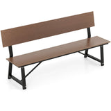 Tangkula 72” Outdoor Bench, Extra Long Patio HDPE Bench for 4 People, 1100 lbs Weight Capacity