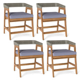 Tangkula Patio Wicker Dining Chairs Set