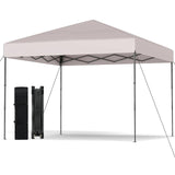 Tangkula 10x10 FT Pop Up Canopy with 8 Stakes for Beach Party Event Camping