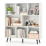 Tangkula 8 Cube Bookcase with 5 Tapered Metal Legs