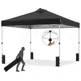 Tangkula 10 x10 Ft Pop Up Canopy with Center Lock