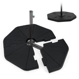 Tangkula 4-Piece Patio Umbrella Base