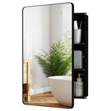 Tangkula Bathroom Medicine Cabinet with Mirror