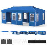 Tangkula 10x20 Ft Pop Up Canopy with Center Lock & 6 Sidewalls