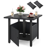 Tangkula Outdoor Table with Hole with 2 Sand Bags