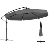 Tangkula 10FT Offset Hanging Umbrella with Cover