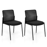 Tangkula Stackable Conference Room Chairs Set