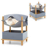 Tangkula Elevated Cat Hammock Bed