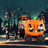 Tangkula 10.2 FT Long Halloween Inflatable Carriage