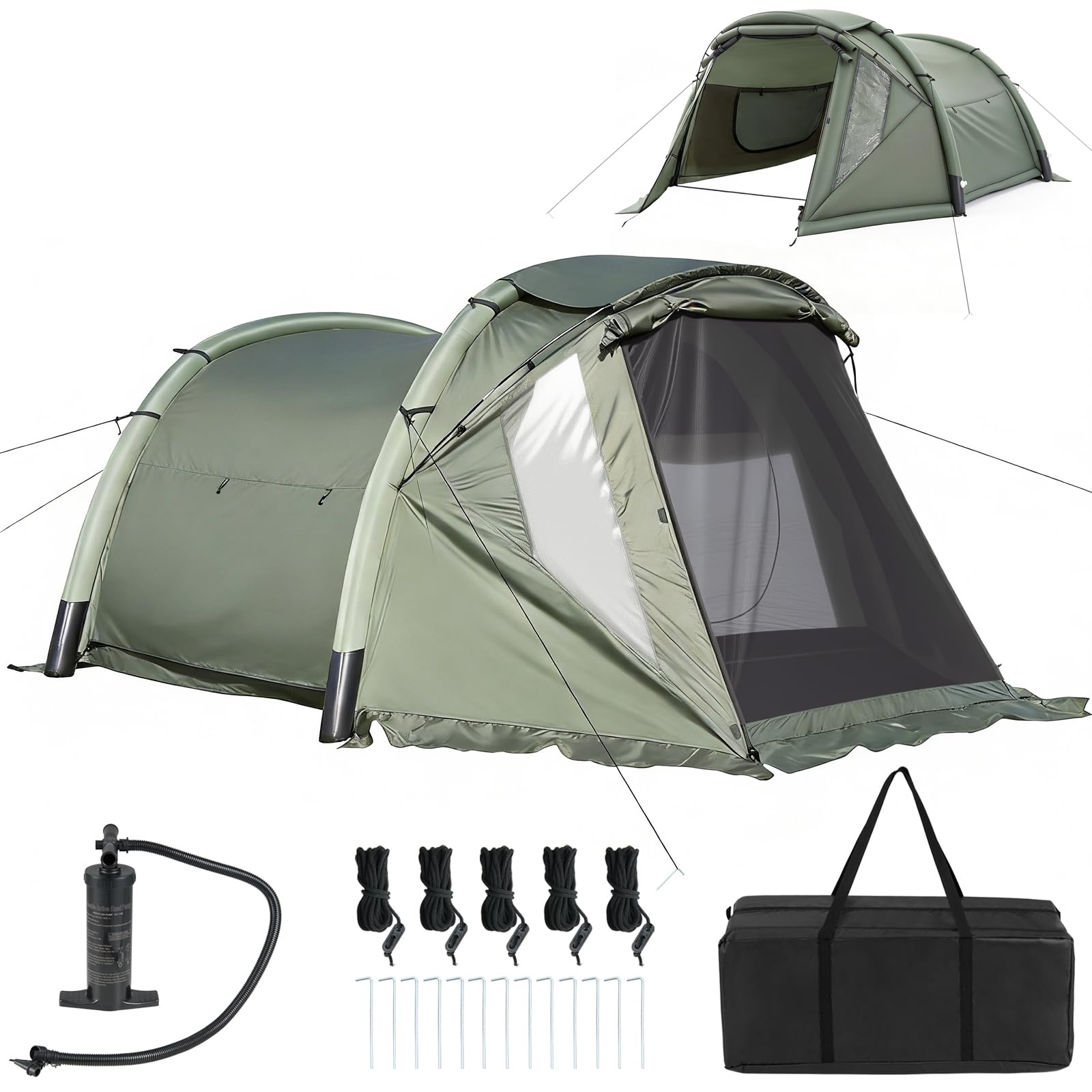 biggest family tent Tangkula 5-7 Person Large Family Tent with Screened Porch