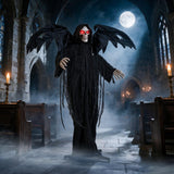 Tangkula 5.5 FT Halloween Life Size Animatronics Grim Reaper