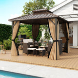 Tangkula 10x10 FT Hardtop Gazebo