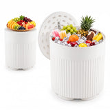 Tangkula Outdoor Cooler Side Table | 3-in-1 Ice Bucket Holds 25 Beverage Cans